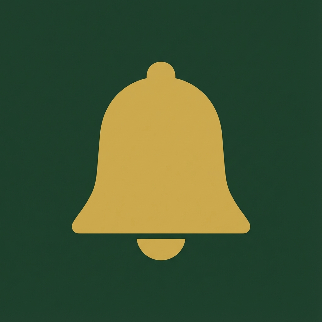 iCampanadas app icon featuring a golden bell with the number 12, symbolizing the traditional Spanish New Year's Eve countdown